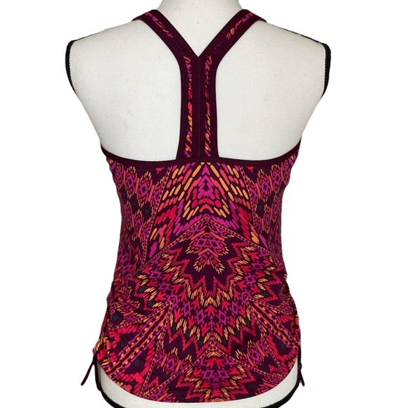 Athleta Aztec Print Cinch-Side Tankini Swim Top - Picture 2 of 9